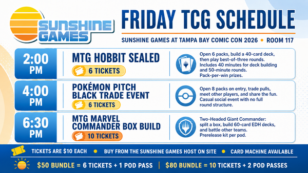 TBCC 2026: Sunshine Games TCG VIP Pack!
