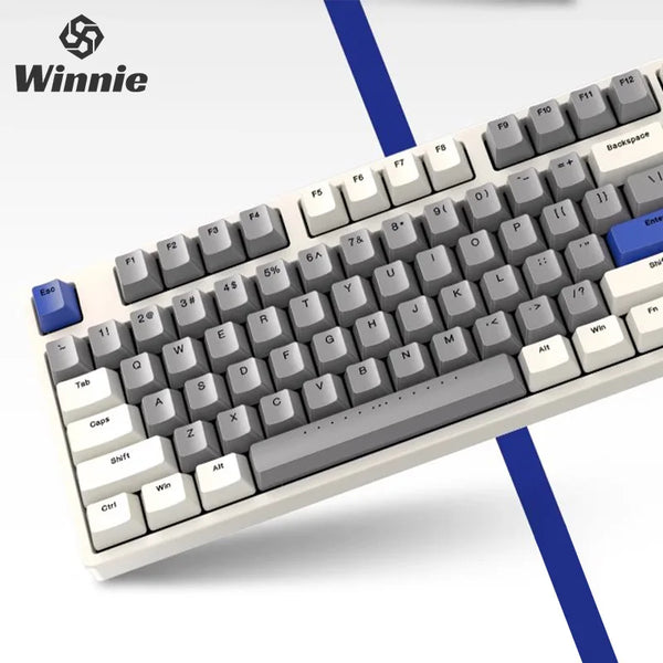 IKBC W210 Retro Wireless Mechanical Keyboard Ergonomic Design PBT Cherry Switch Office Keyboard Six Key Rollover Game Keyboard