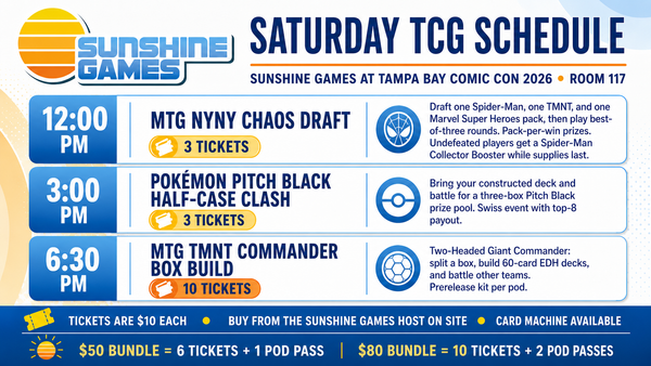 TBCC 2026: Sunshine Games TCG VIP Pack!