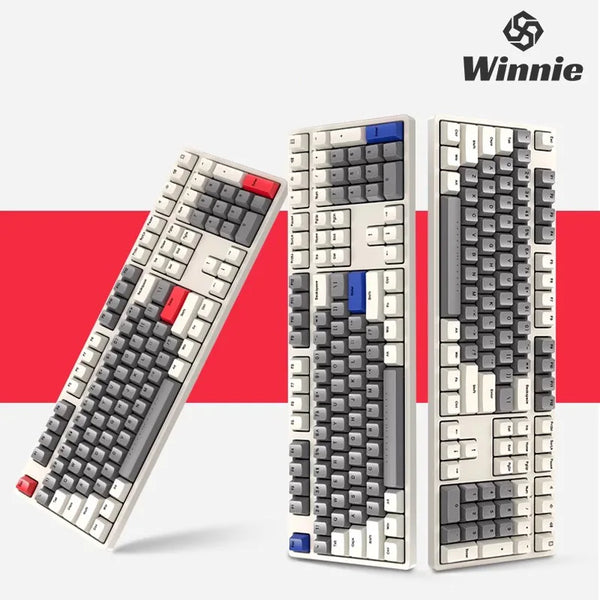 IKBC W210 Retro Wireless Mechanical Keyboard Ergonomic Design PBT Cherry Switch Office Keyboard Six Key Rollover Game Keyboard