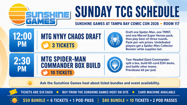 TBCC 2026: Sunshine Games TCG VIP Pack!