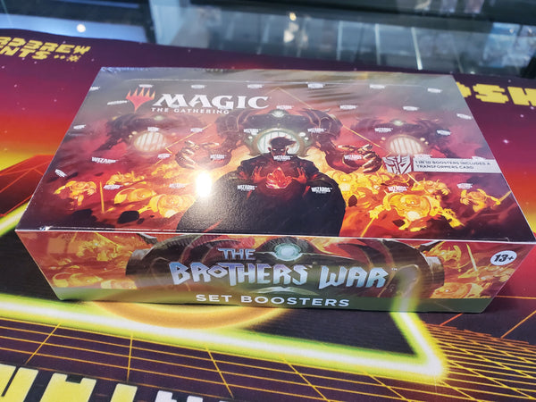 mtg transformers booster box Pack Crackin' art promo card TRANSFORMERS Arrives with The Brothers'